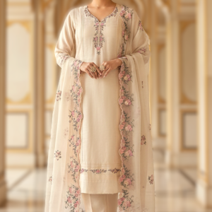 Ivory Meadows Silk-Linen Suite