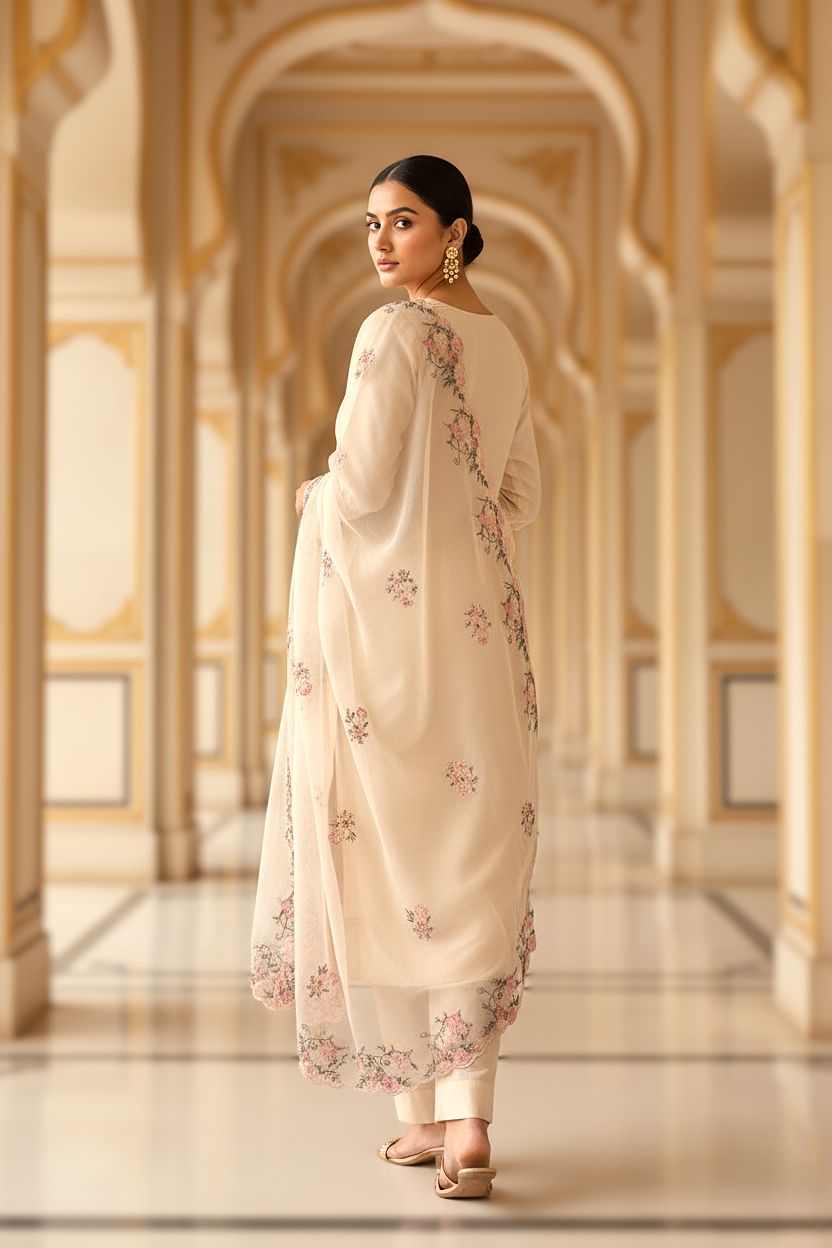 Ivory Meadows Silk-Linen Suite - Image 2