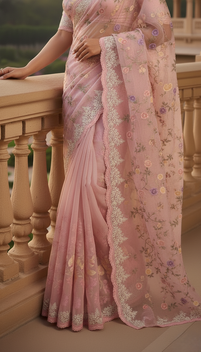 Gul-e-Bahar Blush Pink Muslin - Image 2