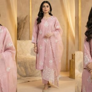 Blush Aura – Premium Muslin and Cotton Ensemble